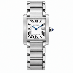 Cartier Tank Française Small W51008Q3 White Dial Watch